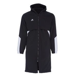 adidas Black and White Swim Parka